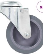 vidaXL 8 darab hátfuratos önbeálló görgő 75 mm