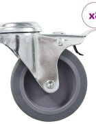 vidaXL 8 darab hátfuratos önbeálló görgő 75 mm