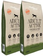 vidaXL „Adult Active Chicken & Fish” prémium száraz kutyatáp (2 x 15 kg)