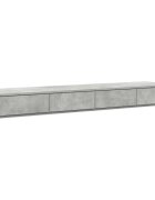 vidaXL Ágyfiókok Beton Szürke 140 x 365 x 165 cm Szerelt Fa