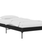 vidaXL Ágykeret Fekete Tölgy 80 x 200 cm Szerelt Fa