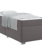 vidaXL Ágykeret Szürke 100 x 200 cm PVC
