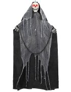 vidaXL Akasztható Halloween kaszás SPOOKA Fekete 112 x 164 cm
