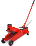 vidaXL Alacsony hidraulikus 3 tonna kapacitású talaj emelő piros
