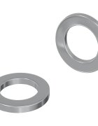 vidaXL Alátétek 2 pcs Ezüst 10 x 10 x 12 mm Acél