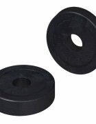 vidaXL alkalmas lapos alátéthez 2 db Fekete ∅15 x 3 mm PVC kopolimer