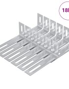 vidaXL Anti Tip konzol 1268 Ezüst 745 x 15 x 32 mm Vas