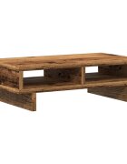 vidaXL antik fa színű szerelt fa monitorállvány 50 x 27 x 15 cm