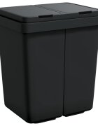 vidaXL antracitszürke dupla szemeteskuka 2x25 L
