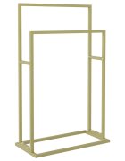 vidaXL aranyszínű vas szabadon álló törölközőtartó 48 x 24 x 785 cm