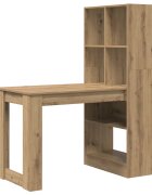 vidaXL Asztal Artisan tölgy Szerelt Fa 122 x 67 x 145 cm