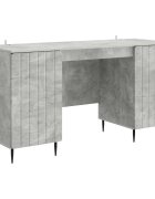 vidaXL Asztal Betonszürke 1425 x 50 x 75 cm Szerelt Fa