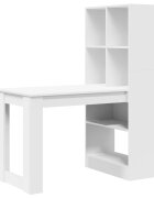 vidaXL Asztal Fehér Szerelt Fa 122 x 67 x 145 cm