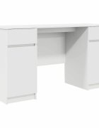 vidaXL Asztal Fehér Szerelt fa 140 x 49 x 76 cm