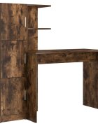 vidaXL Asztal Füstölt tölgy 133.5 x 50 x 124 cm 2 db