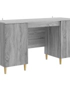 vidaXL Asztal polcokkal Szürke Sonoma 1425 x 50 x 75 cm Szerelt Fa
