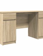 vidaXL Asztal sonoma tölgy Szerelt fa 140 x 49 x 76 cm