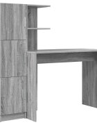 vidaXL Asztal Szürke Sonoma 133.5 x 50 x 124 cm 2 db