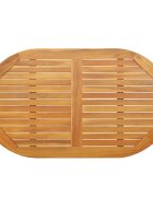 vidaXL Asztallap 120 x 70 x 2 cm Tömör Akácfa Olaj Természetes