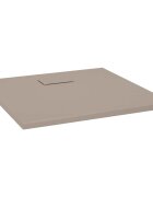 vidaXL barna SMC zuhanytálca 80 x 80 cm