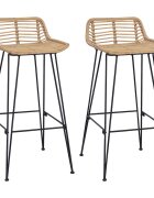 vidaXL Bárszék 44 x 46 x 91 cm Rudas Vas Dia 10mm