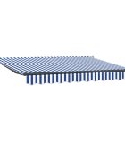 vidaXL Behúzható napellenző Kék 250 x 200 cm szövet