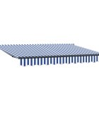 vidaXL Behúzható napellenző Kék 250 x 200 cm szövet