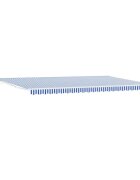 vidaXL Behúzható napellenző Kék és Fehér 600 × 300 cm