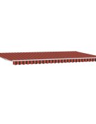 vidaXL Behúzható napellenző Narancs és Barna 600 × 300 cm