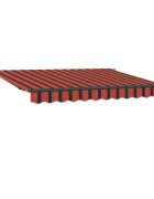 vidaXL Behúzható napellenző Narancssárga 250 x 200 cm szövet