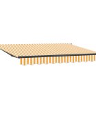 vidaXL Behúzható napellenző Sárga 250 x 200 cm szövet