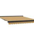 vidaXL Behúzható napellenző Sokszínű 350 x 250 cm Vászon és Alumínium