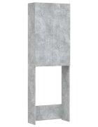 vidaXL betonszürke mosógépszekrény 64 x 255 x 190 cm