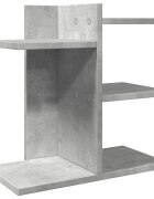 vidaXL betonszürke szerelt fa asztali szervező 42 x 215 x 42 cm