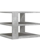 vidaXL betonszürke szerelt fa dohányzóasztal 58 x 58 x 40 cm