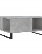 vidaXL betonszürke szerelt fa dohányzóasztal 80x80x365 cm