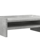 vidaXL betonszürke szerelt fa monitorállvány 42 x 24 x 16 cm