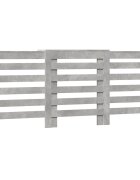 vidaXL betonszürke szerelt fa radiátorburkolat 205 x 215 x 835 cm