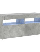 vidaXL betonszürke TV-szekrény LED-világítással 90 x 35 x 40 cm