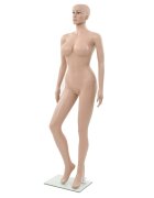vidaXL bézs színű szexi női próbababa üvegtalppal 180 cm