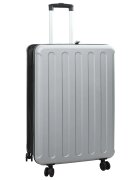 vidaXL Bőrönd zárral Ezüst 50 x 30 x 76 cm ABS Műanyag
