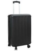 vidaXL Bőrönd zárral Fekete 34 x 23 x 55.5 cm ABS Műanyag