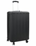 vidaXL Bőrönd zárral Fekete 50 x 30 x 76 cm ABS Műanyag