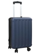 vidaXL Bőrönd zárral Sötétkék 34 x 23 x 55.5 cm ABS Műanyag