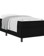 vidaXL Boxrugós ágy Fekete 80 x 200 cm szövet