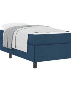 vidaXL Boxrugós ágy Kék 80 x 200 cm szövet