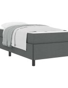 vidaXL Boxrugós ágy Sötétszürke 80 x 200 cm szövet