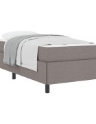 vidaXL Boxrugós ágy Tópszínű 80 x 200 cm szövet