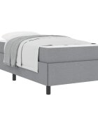 vidaXL Boxrugós ágy Világosszürke 80 x 200 cm szövet