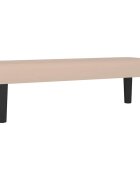 vidaXL cappuccino műbőr pad 100 x 30 x 30 cm